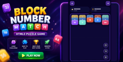 Merge Block | Number Match Puzzle | HTML5 Game