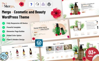 Mergo - Cosmetic & Beauty WordPress Theme