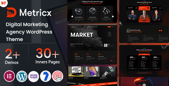 Metricx - Digital Marketing Agency WordPress Theme Metricx - Digital Marketing Agency WordPress Theme
