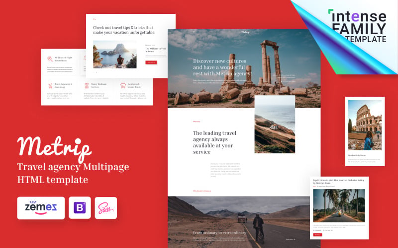Metrip - Travel Agency HTML Website Template Metrip - Travel Agency HTML Website Template