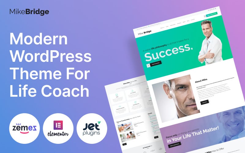 Mike Bridge - Speaker & Life Coach WordPress Theme Mike Bridge - Speaker & Life Coach WordPress Theme