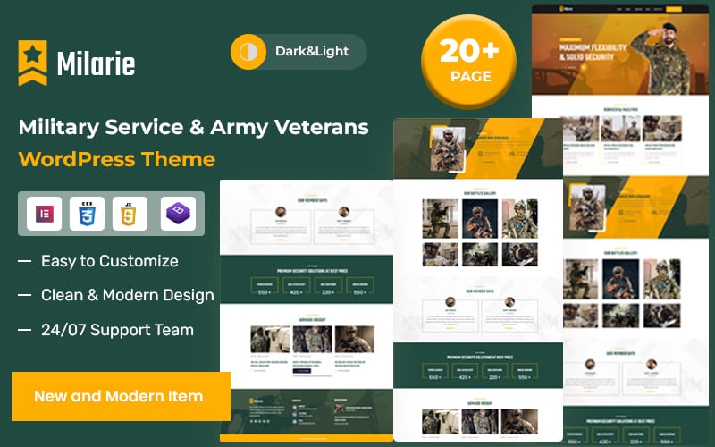 Milarie – Military Service & Army Veterans WordPress Theme Milarie – Military Service & Army Veterans WordPress Theme