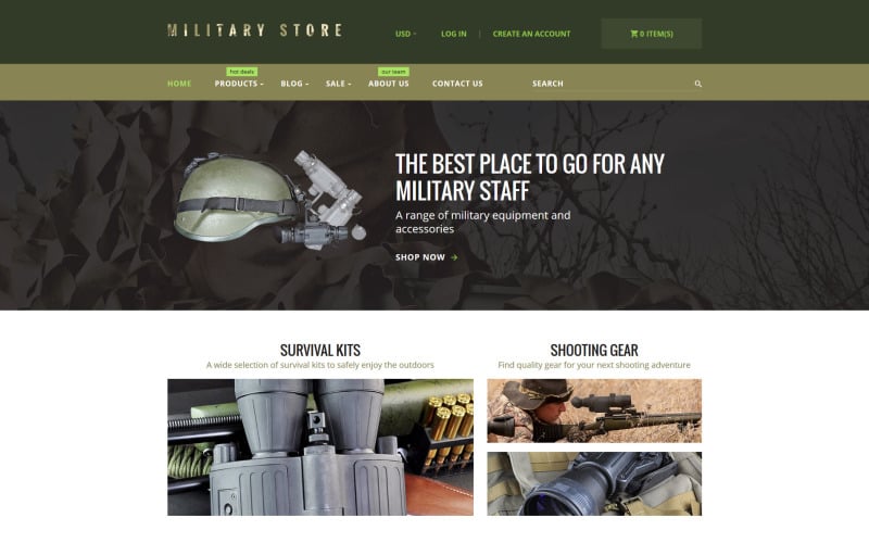 Military Shopify Theme Military Shopify Theme