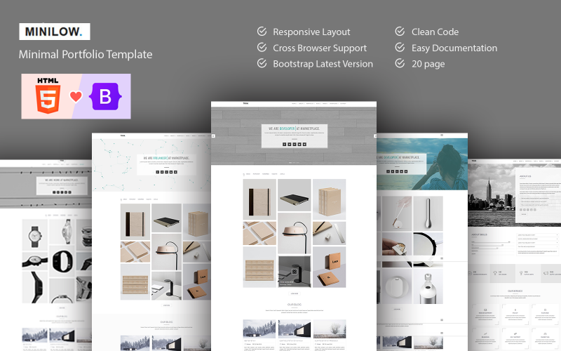 Minilow Creative Portfolio Bootstrap 5 Template Minilow Creative Portfolio Bootstrap 5 Template