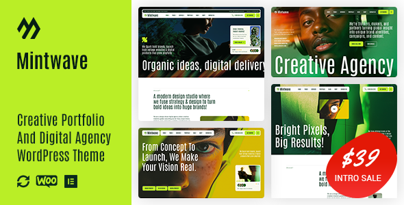 Mintwave - Digital Agency And Portfolio WordPress Theme Mintwave - Digital Agency And Portfolio WordPress Theme