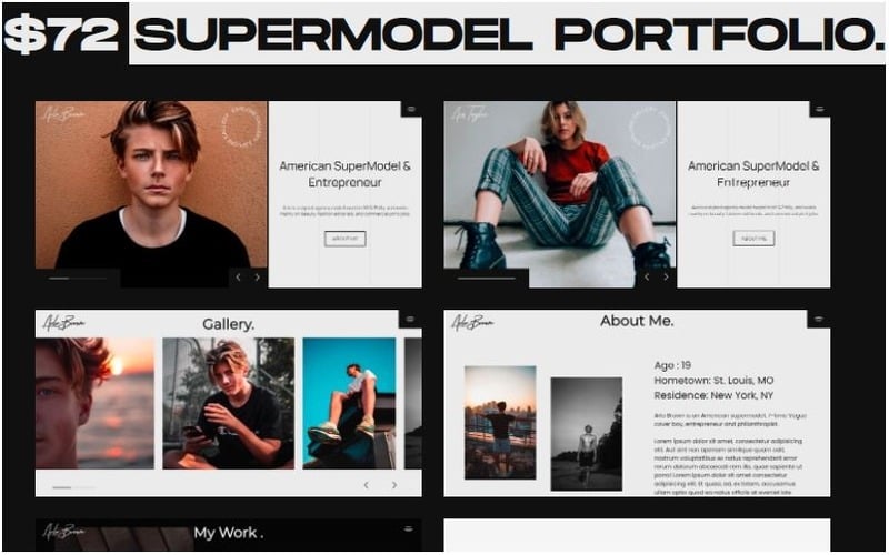 Model Portfolio Multipurpose HTML By WINK Website Template Model Portfolio Multipurpose HTML By WINK Website Template