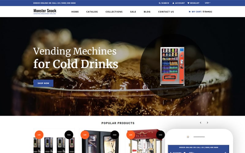 Monster Snack - Modern Bootstrap Shopify Shopify Theme Monster Snack - Modern Bootstrap Shopify Shopify Theme