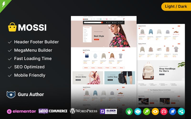Mossi - Mega Store, Fashion and Multipurpose Elementor WooCommerce Theme Mossi - Mega Store, Fashion and Multipurpose Elementor WooCommerce Theme