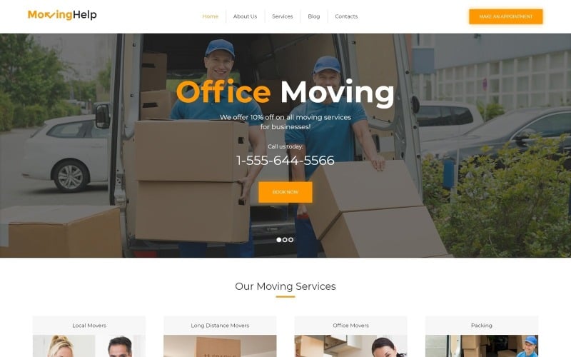 Moving Help - Logistic & Transportation WordPress Theme Moving Help - Logistic & Transportation WordPress Theme