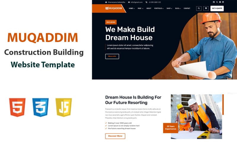 Muqaddim - Construction & Architecture Building Website Template Muqaddim - Construction & Architecture Building Website Template