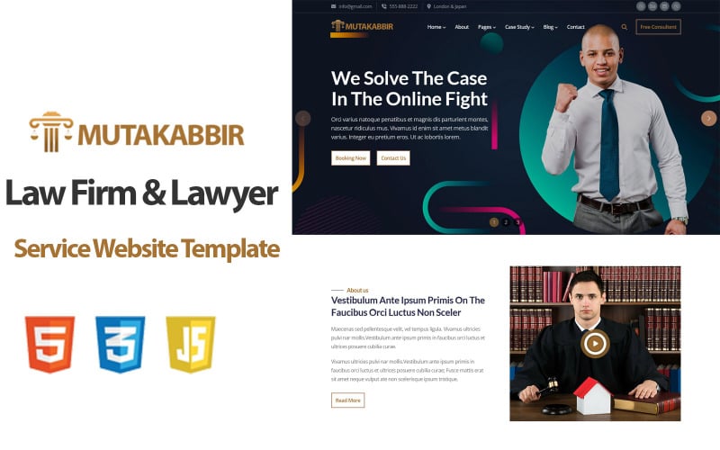 Mutakabbir - Law Firm & Lawyer Service Website Template Mutakabbir - Law Firm & Lawyer Service Website Template