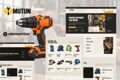 Mutun — Power Tools & Hardware Store Elementor Pro Template Kit