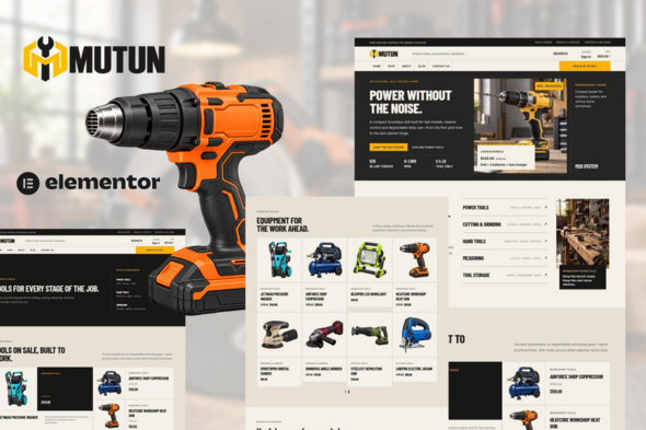 Mutun — Power Tools & Hardware Store Elementor Pro Template Kit Mutun — Power Tools & Hardware Store Elementor Pro Template Kit