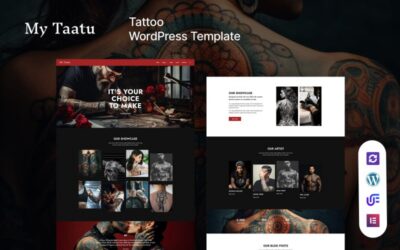 My Taatu - Tattoos Artist WordPress Elementor Theme