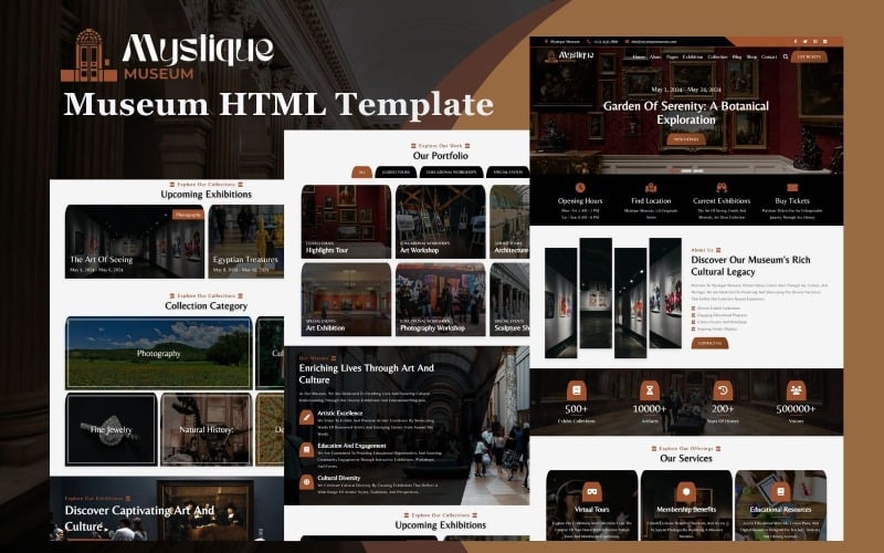 Mystique - Museum, Art Gallery & Exhibition HTML5 Website Template Mystique - Museum, Art Gallery & Exhibition HTML5 Website Template