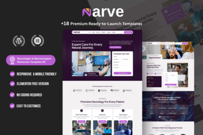 Narve – Neurologist & Neurosurgeon Elementor Template Kit