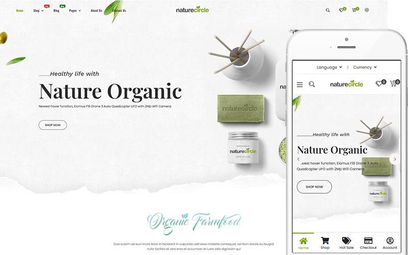 Nature Circle - Theme for Organic Food Farm WooCommerce Theme Nature Circle - Theme for Organic Food Farm WooCommerce Theme