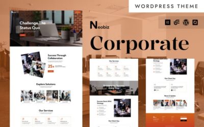 Neobiz - Professional Business & Corporate WordPress Elementor Theme
