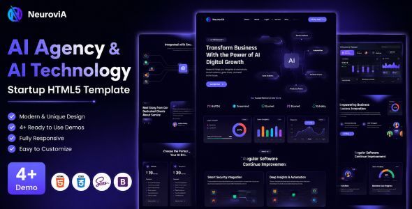 Neurovia – AI Agency & AI Technology Startup HTML5 Template Neurovia – AI Agency & AI Technology Startup HTML5 Template