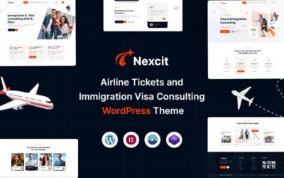 Nexcit - Airline Tickets and Immigration Visa Consulting WordPress Theme