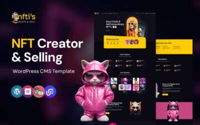 Nftis - NFT Creator Multipurpose WordPress Elementor Theme
