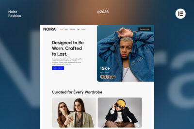 Noira - Fashion and D2C Website Elementor Template Kits