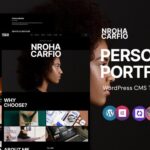 Nroha -  personal portfolio WordPress Elementor Theme