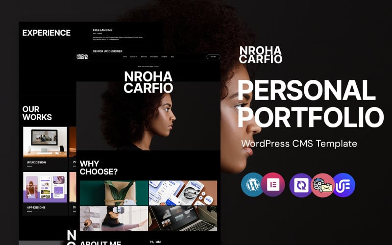 Nroha - personal portfolio WordPress Elementor Theme Nroha - personal portfolio WordPress Elementor Theme
