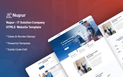 Nupur - IT Solution Company Website Template