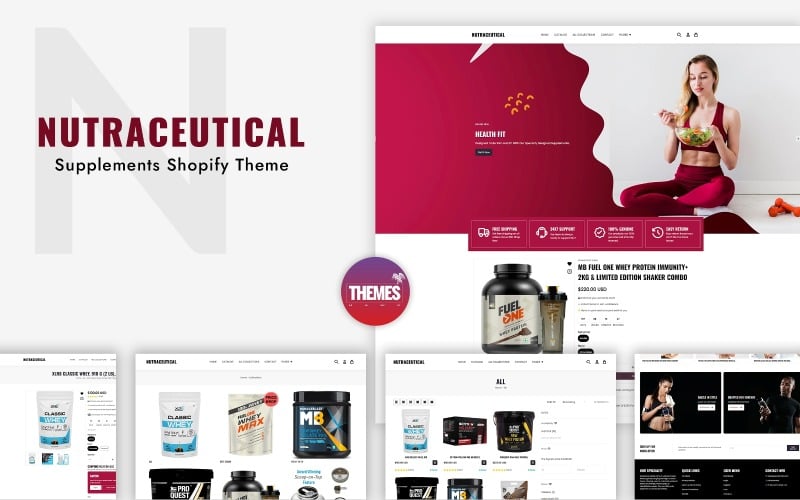 Nutraceutical - Supplements, Health and Vitamins Shopify Theme Nutraceutical - Supplements, Health and Vitamins Shopify Theme