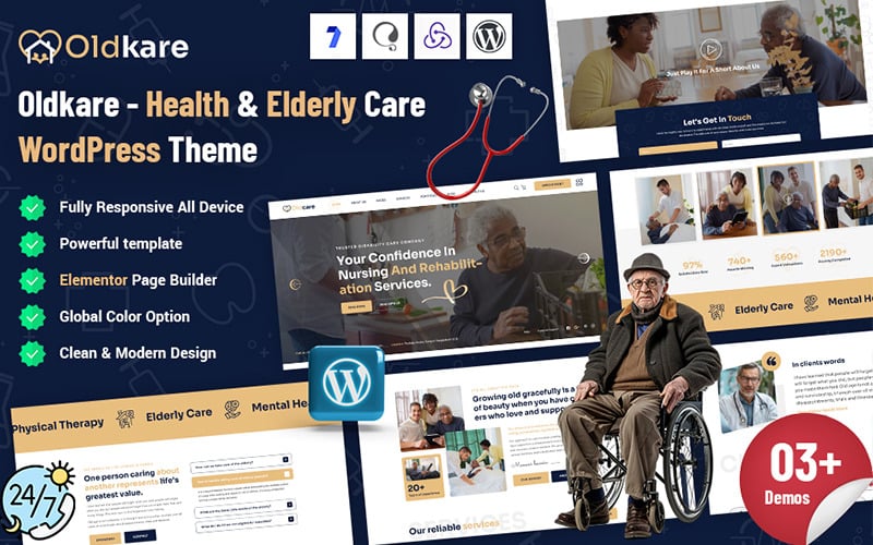 Oldkare - Elderly Care WordPress Theme Oldkare - Elderly Care WordPress Theme