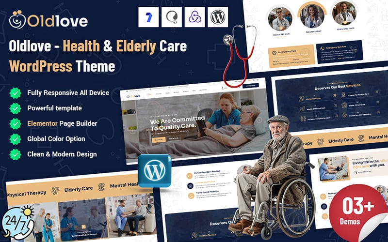 Oldlove - Health Care WordPress Theme Oldlove - Health Care WordPress Theme