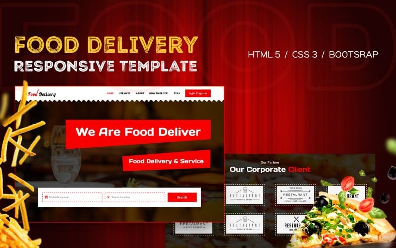 Online Food Delivery Website Template Online Food Delivery Website Template