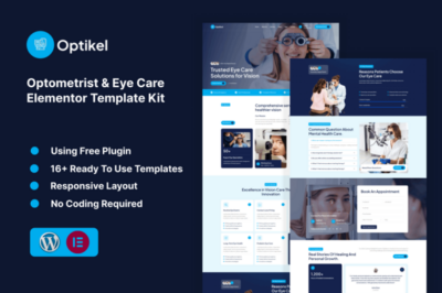 Optikel - Optometrist & Eye Care Elementor Template Kit