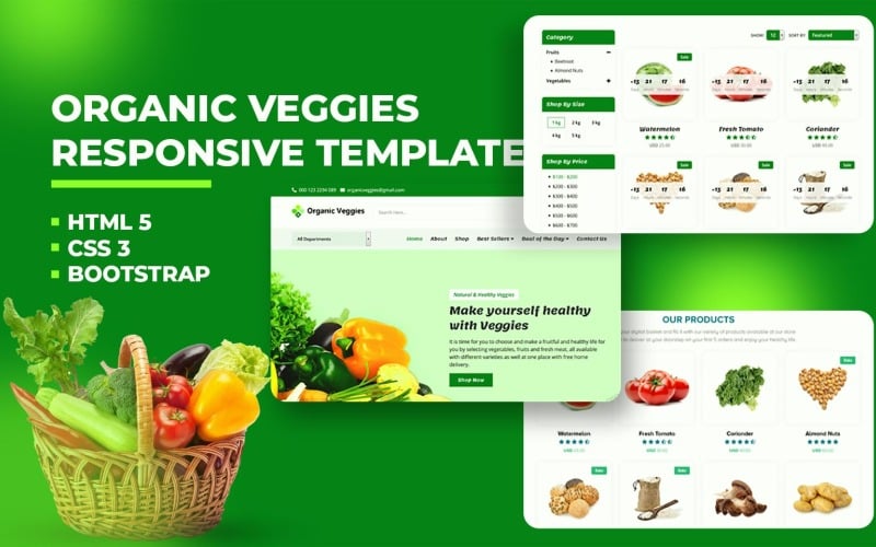 Organic Grocery Store Website Template Organic Grocery Store Website Template
