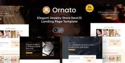 Ornato - NextJS Elegant Jewelry Store Landing Page Template