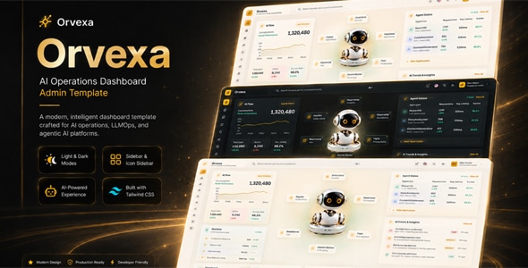Orvexa | AI Operations HTML Admin Template Orvexa | AI Operations HTML Admin Template