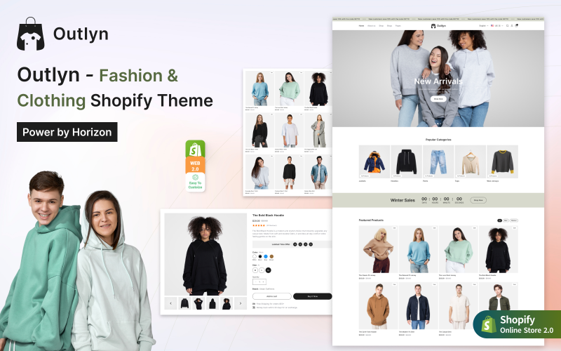 Outlyn – Clothing, Apparel & Fashion Shopify 2.0 Theme Outlyn – Clothing, Apparel & Fashion Shopify 2.0 Theme