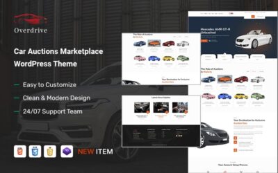 Overdrive - Car Auctions Marketplace & Steelworks WordPress Theme