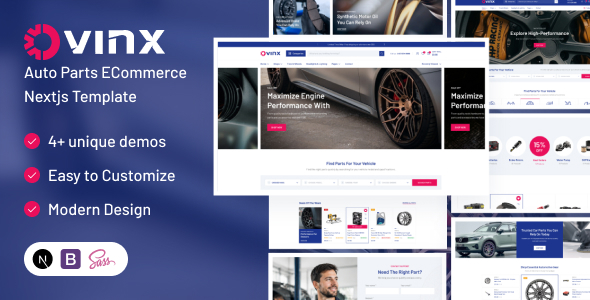 Ovinx - Auto Parts eCommerce Nextjs Template Ovinx - Auto Parts eCommerce Nextjs Template