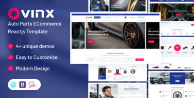 Ovinx - Auto Parts eCommerce React Template