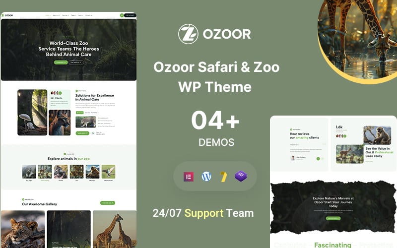 Ozoor – Zoo Safari & Environment Animal WordPress Theme Ozoor – Zoo Safari & Environment Animal WordPress Theme