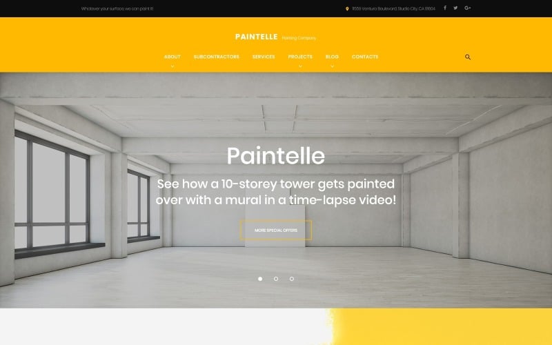 Paintelle - Painting Company WordPress Theme Paintelle - Painting Company WordPress Theme