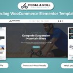 Pedal & Roll - Cycling WooCommerce Elementor Template