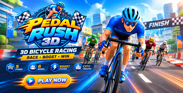 Pedal Rush 3D | Bicycle Racing HTML5 Game Pedal Rush 3D | Bicycle Racing HTML5 Game