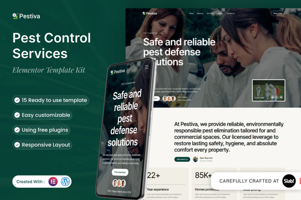 Pestiva - Pest Control Services Elementor Template Kit Pestiva - Pest Control Services Elementor Template Kit