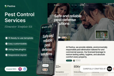 Pestiva – Pest Control Services Elementor Template Kit