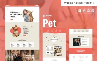 Petopiia - Pet Food, Toys & Accessories WordPress WooCommerce Elementor Theme