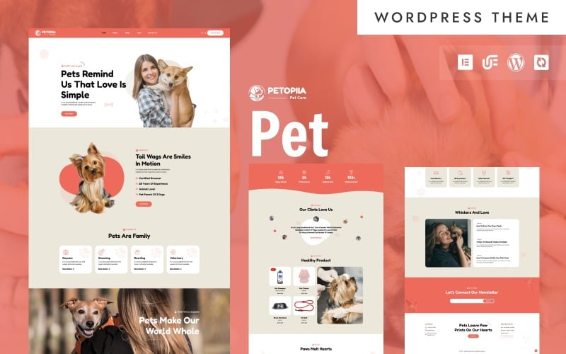 Petopiia - Pet Food, Toys & Accessories WordPress WooCommerce Elementor Theme Petopiia - Pet Food, Toys & Accessories WordPress WooCommerce Elementor Theme