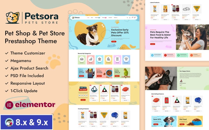 Petsora - Pet Shop & Pet Food Store Prestashop Responsive Theme Petsora - Pet Shop & Pet Food Store Prestashop Responsive Theme